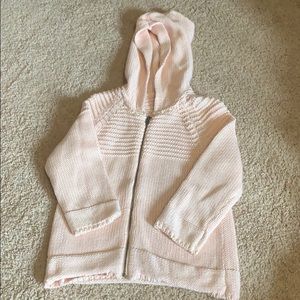 Girls pink sweater